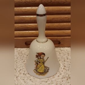 Price Import Girl With Mop & Bucket 5 1/2" Porcelain Bell